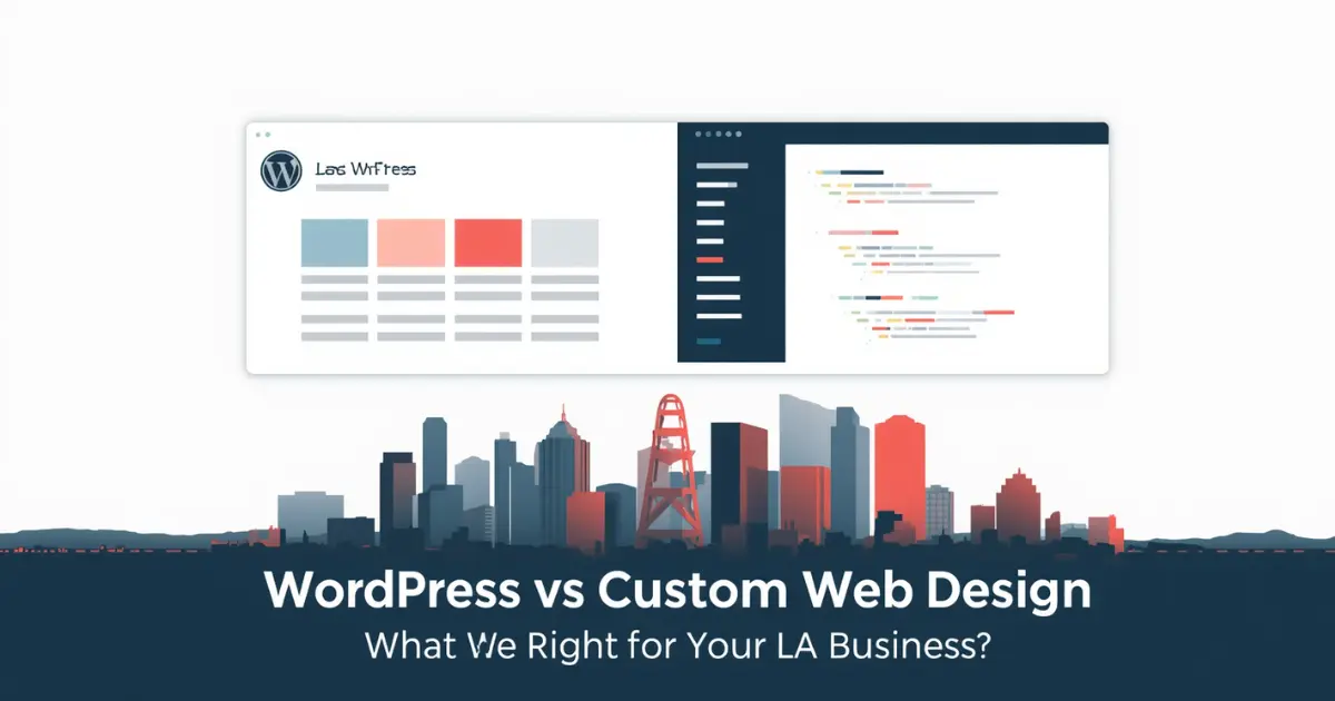 WordPress vs Custom Web Design for LA Businesses